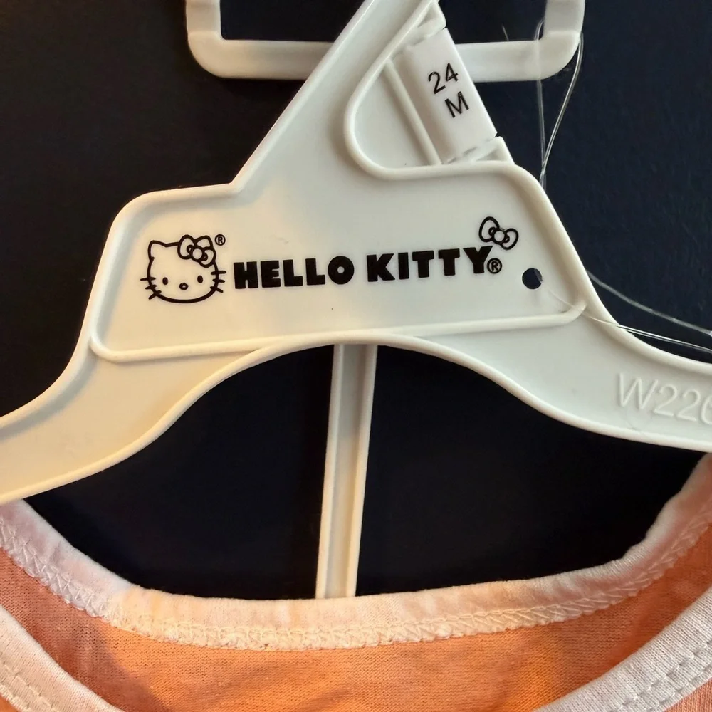 Hello Kitty 2 Piece Shorts and Tank Set Peach Orange NWT 24 Months Baby Girl